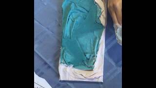 How to do fabric art on canvas (Time Lapse)