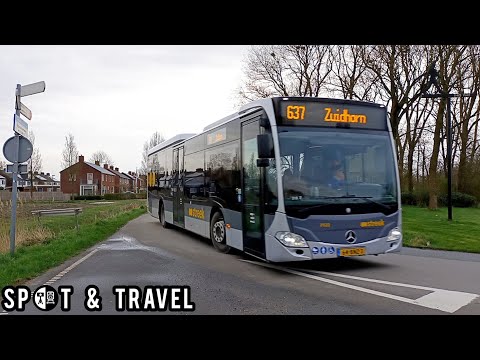 Citaro C2 LE rijdt door Niezijl, als lijn 637 naar Zuidhorn // Qbuzz Citaro C2 LE passby, 27-3-2024.