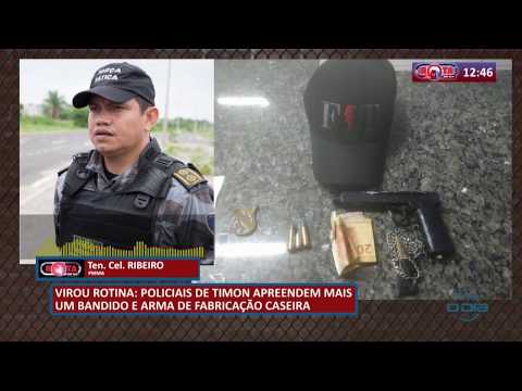 Policiais de Timon apreendem mais um bandido com arma de fabricacão caseira (27 05 20)