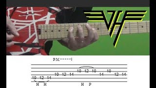 Van Halen - On Fire (solo) - Guitar Lesson, with Tabs!