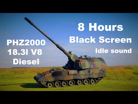 8 Hours Tank Engine Idle Sound ( Black Screen, V8 Diesel, Sleep, Meditation, Relax, Dream, PHZ2000 )