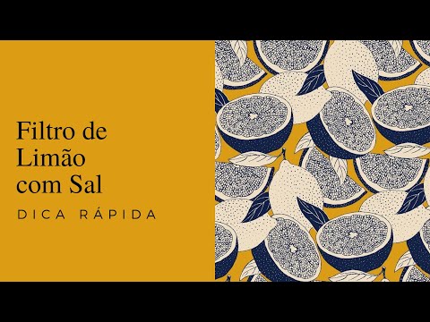 Filtro energético de Limão com Sal Grosso