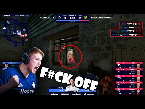 K0nfig ACE VS NiP | CSGO Amazing Plays | CSGO Highlights | Pro Players Cheating | (S1mple, Niko ...)