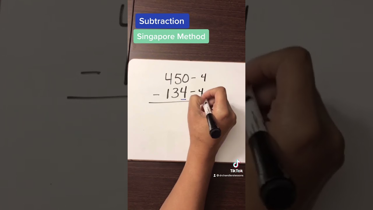 Subtraction (Singapore Method) #mathlesson #teachersofyoutube #subtraction  #math #singaporemethod