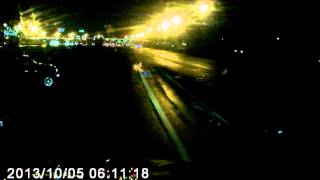 preview picture of video 'Exit 13 NJ Turnpike Jeep Liberty loses control'