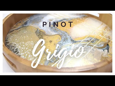 Contemporary Art: Creating a Gold-Leaf Acrylic Pour Tray!