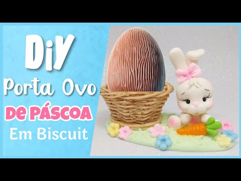 Porta ovo de Páscoa em biscuit || Coelho em biscuit || Pierre Marinho