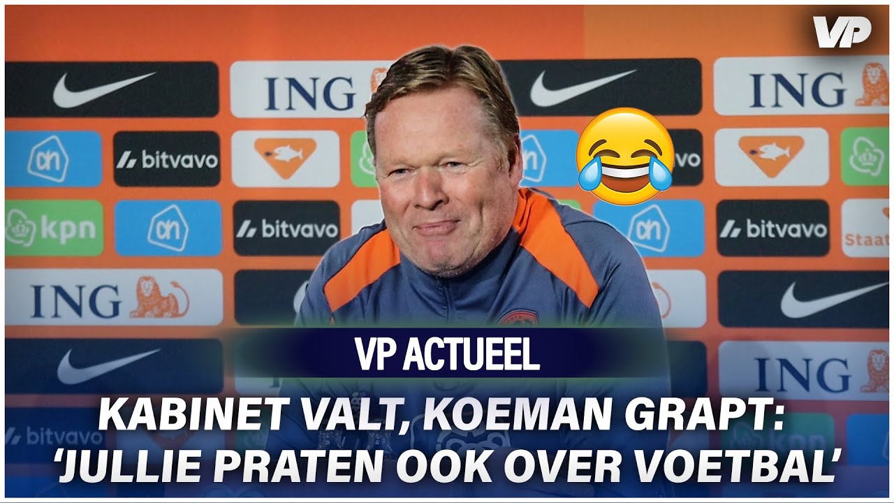 Thumbnail for article: Koeman grapt na kabinetsval: 'Jullie mogen ook over voetbal praten'