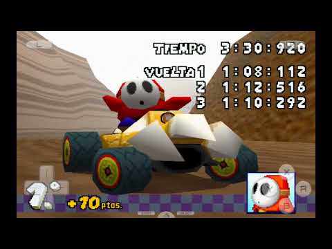 Mario kart DS Shy Guy and cup hoja orange new cup