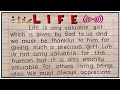 What Is LIFE Best Essay On Life Life Essay In English Importance Of Life Essay On Life Meaning