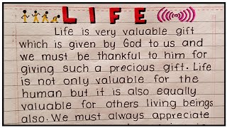 What is LIFE ? | Best essay on life | Life essay in English importance of life essay on life meaning