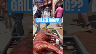 We grilled a dog outside a BBQ spot ahead of #MemorialDay and people lost it 😳