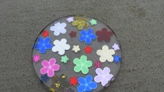 How to Make a Flower Jewel Coaster Craft Tutorial