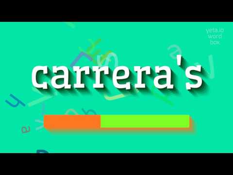 How to say "carrera's"! (High Quality Voices)