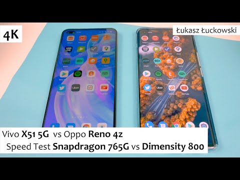 Vivo X51 5G  vs Oppo Reno 4z ❗❗❗ | Speed Test | Snapdragon 765G vs MediaTek Dimensity 800
