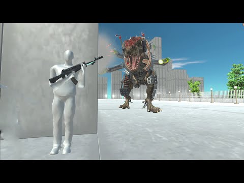 Battle in the city. Inside the flying bullets! FPS perspective! | Animal Revolt Battle Simulator
