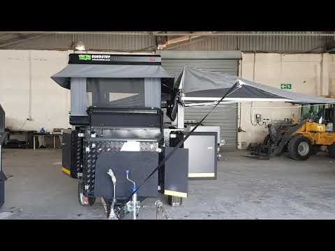 Bundutech awning and wing installation.