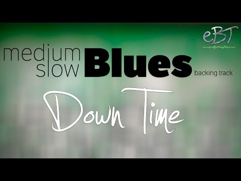 Medium Slow Blues Backing Track in A Major | 65 bpm