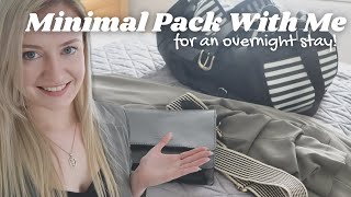 Minimal pack with me for an overnight stay! Packing for a city break; day outfits and a night out!