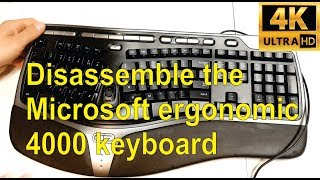 How to disassemble a Microsoft Ergonomic keyboard (fix water damage)