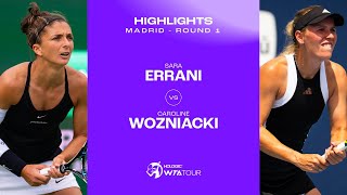 Теннис Sara Errani vs. Caroline Wozniacki | 2024 Madrid Round 1 | WTA Match Highlights