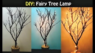 DIY Fairy Tree Lamp | Lit Tree DIY |  Afia's galleria