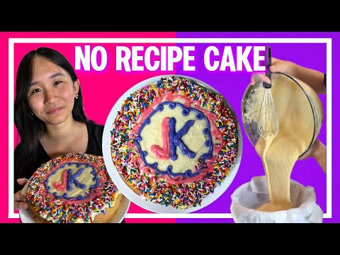 We Made a Cake with NO RECIPE! FAIL?! | Janet and Kate