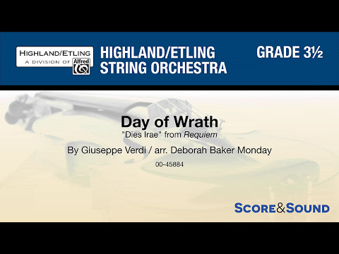 Day of Wrath, arr. Deborah Baker Monday – Score & Sound