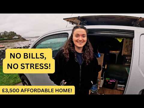 Her TINY and CHEAP Van Life | Opting Out of Society | £3.5k Nissan Van Tour