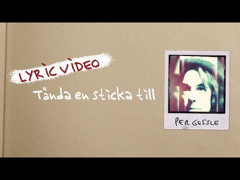 Per Gessle feat. Helena Josefsson - Tända en sticka till (Official Lyric Video)