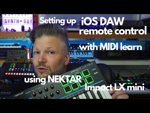 Setting up iOS DAW remote control with MIDI Learn (and Nektar impact LX mini)