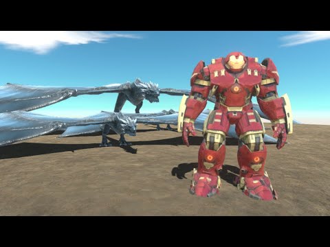 Super Hero Battle Hulk Buster VS Dragon - Animals Revolt Battle Simulator