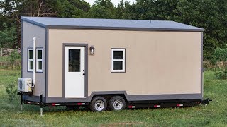 Simple But Beautiful SIP Tiny House on Wheels by Cornerstone Tiny Homes