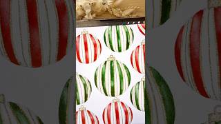 How to draw a Christmas ornament bauble procreate watercolor #christmas  #procreate #digitalart #art