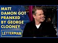 David Letterman - GEORGE CLOONEYs Prank on.