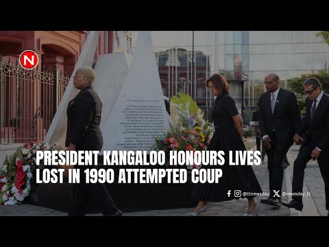 President Kangaloo honours lives lost in 1990 attempted coup