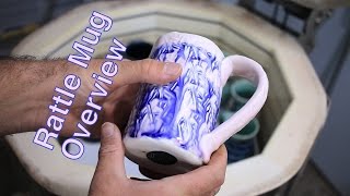 Frost porcelain rattle mug overview Pottery I