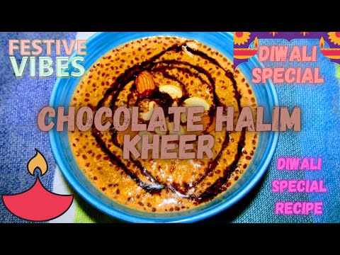 chocolate halim kheer | चॉकलेट हलीम खीर | चॉकलेट हाळीम खीर | festival special recipe | YTR COOKING |