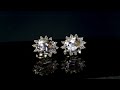 1345222 Earrings 14K with Morganites and Brilliant Cut Diamonds }}