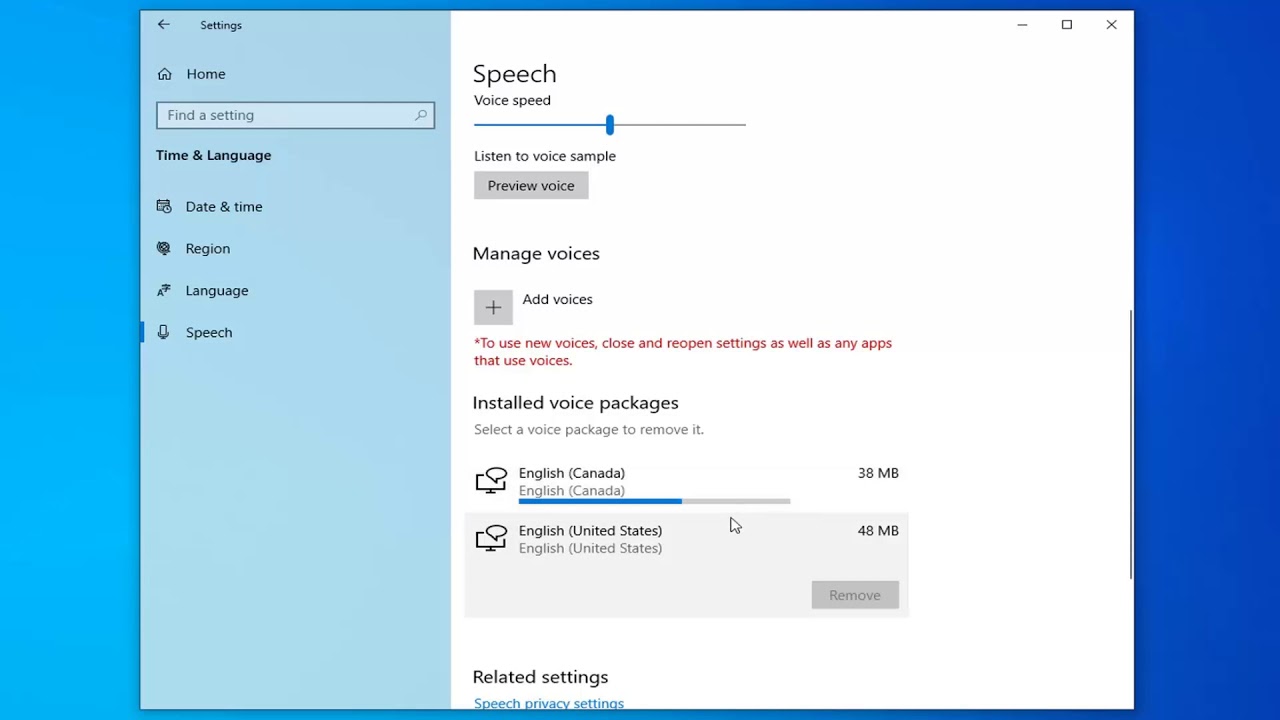 How to Add and Remove Speech Voices in Windows 10 [Tutorial]