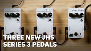 Video thumbnail for NEW JHS 3 Series Pedals Demo | Oil Can & Tape Delay Plus Rotary Chorus by Sweetwater Soundcheck