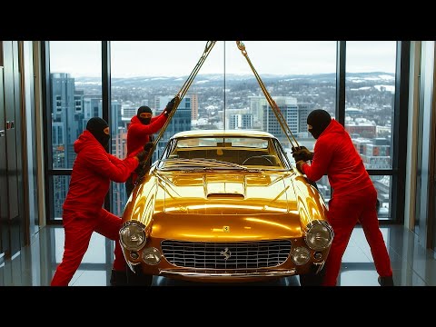 Billionaire Scams His Workers So They Steal His $45 Million Gold Ferrari From a Luxury Skyscraper