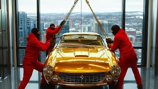 Billionaire Scams His Workers So They Steal His $45 Million Gold Ferrari From a Luxury Skyscraper