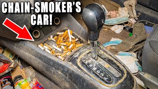 Cleaning a Chain-Smoker's UNCLEANABLE Car!