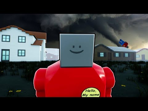 LEGO TORNADO DESTROYS LEGO CITY?! (Brick Rigs Gameplay Roleplay) Lego Tornado Survival Challenge!