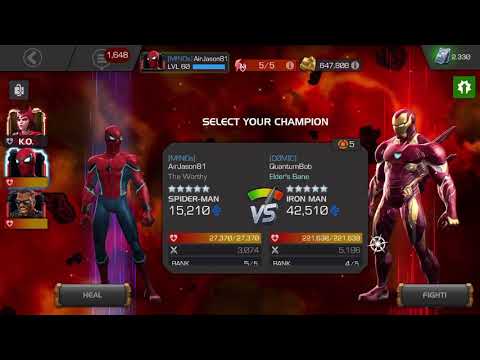 MCOC Alliance War Boss IronMan Infinity War