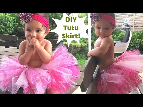 No Sew Tutu skirt for baby | Perfect for first...