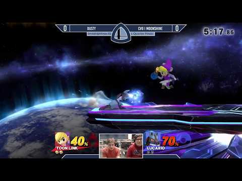 Sm4sh@Mines 82 - Dusty (Toon Link) Vs. CvG|Moonshine (Lucario) - Losers Quarterfinals