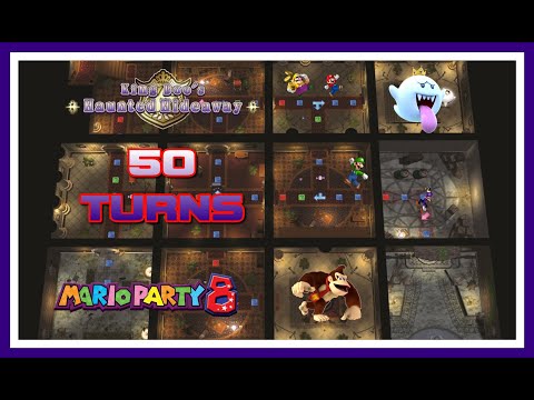 Mario Party 8 - King Boo's Haunted Hideaway (50 Turns) - Hide and Solve #marioparty #wii #kingboo