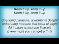 Anvil - Keep It Up Lyrics